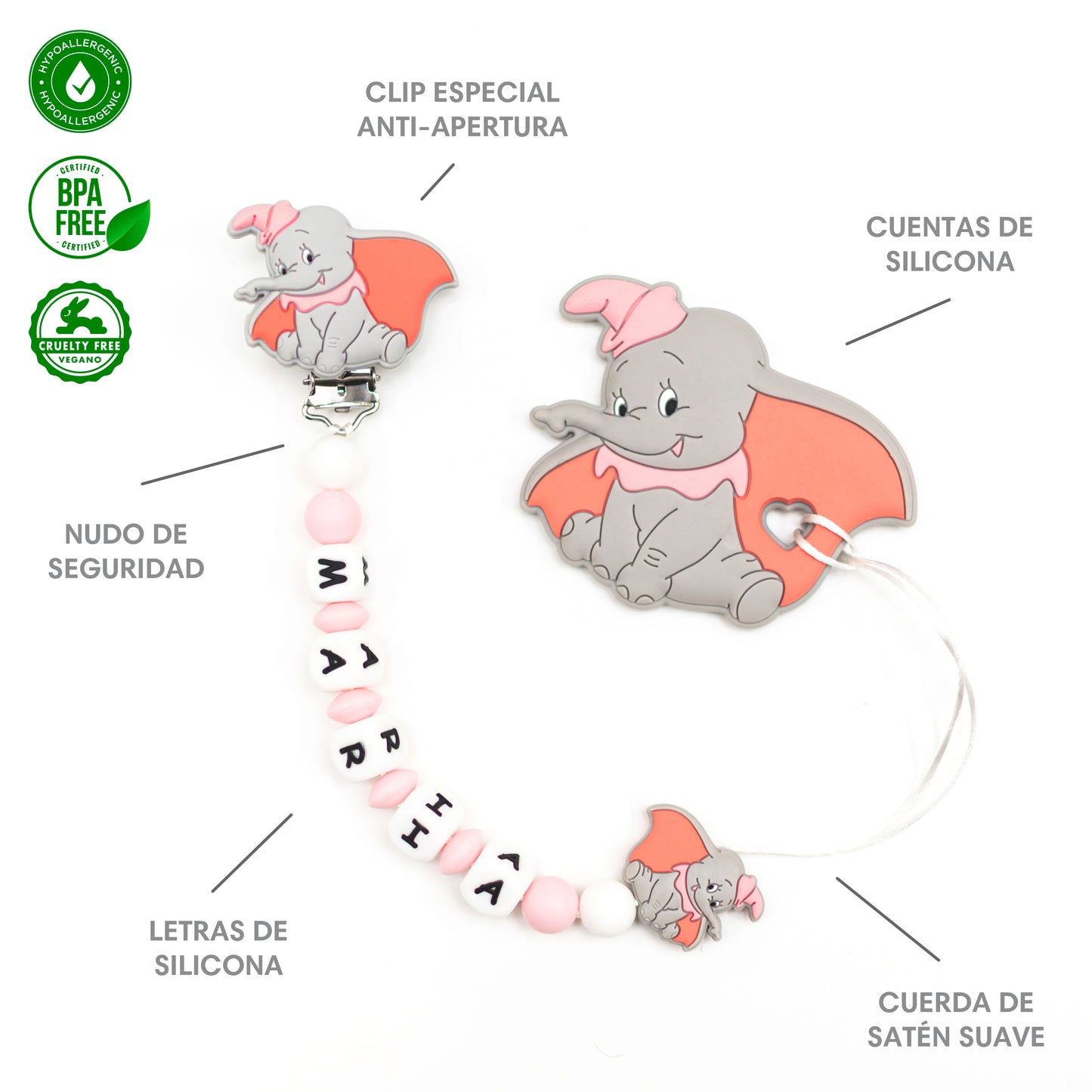Pack dumbo rosa