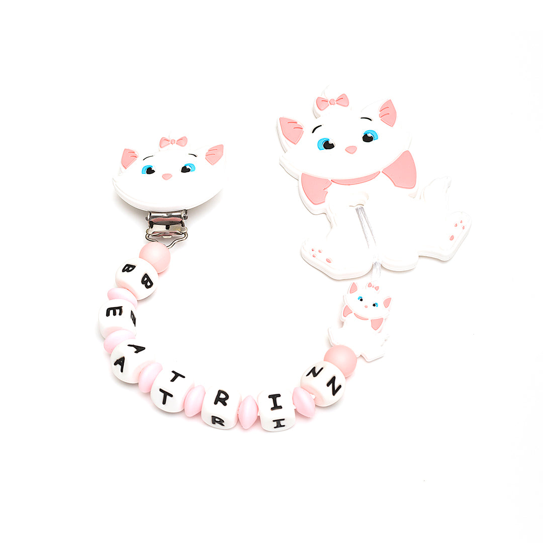 Chupetero Exclusivo 100% Silicona Los Aristogatos + Mordedor Silicona