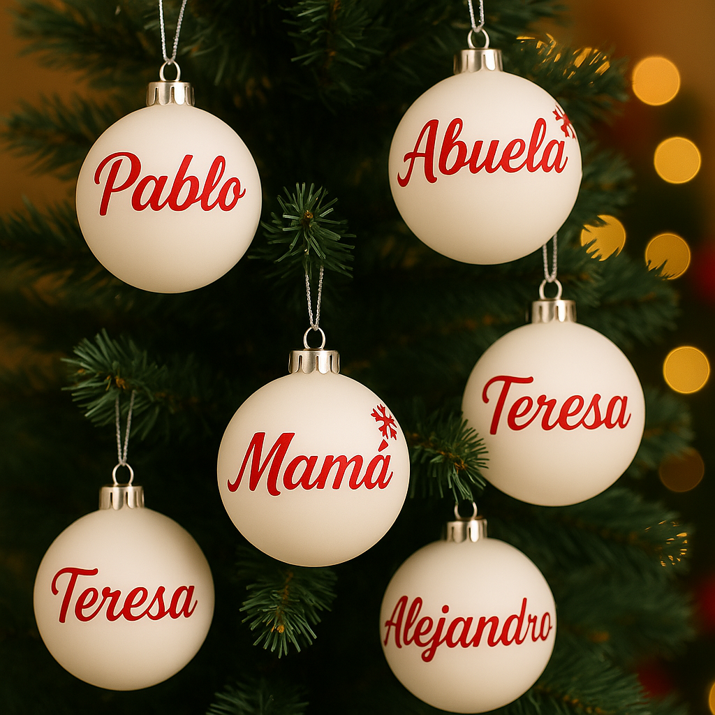 Bolas De Navidad XL Personalizadas