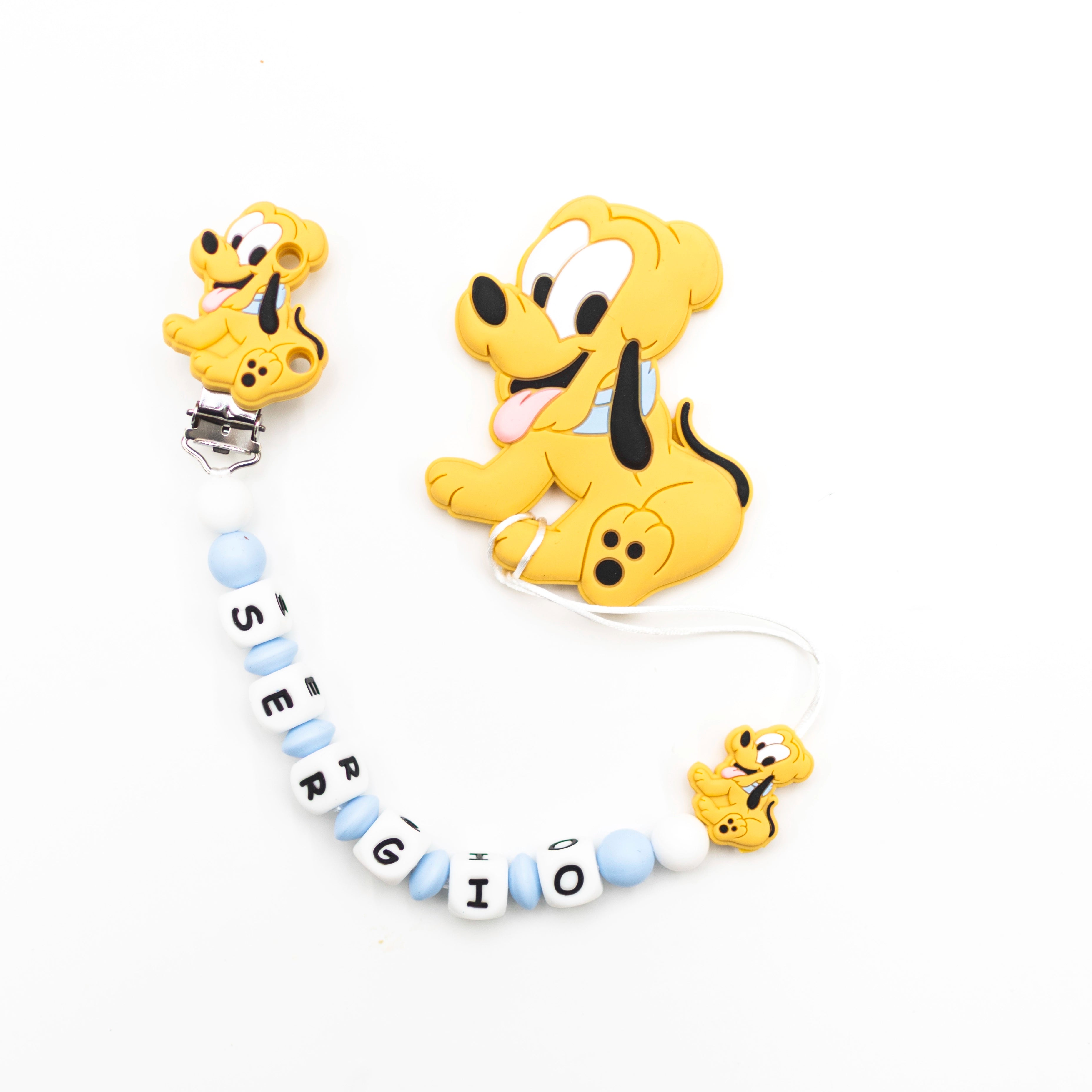 Chupetero Exclusivo 100% Silicona Pluto + Mordedor Silicona