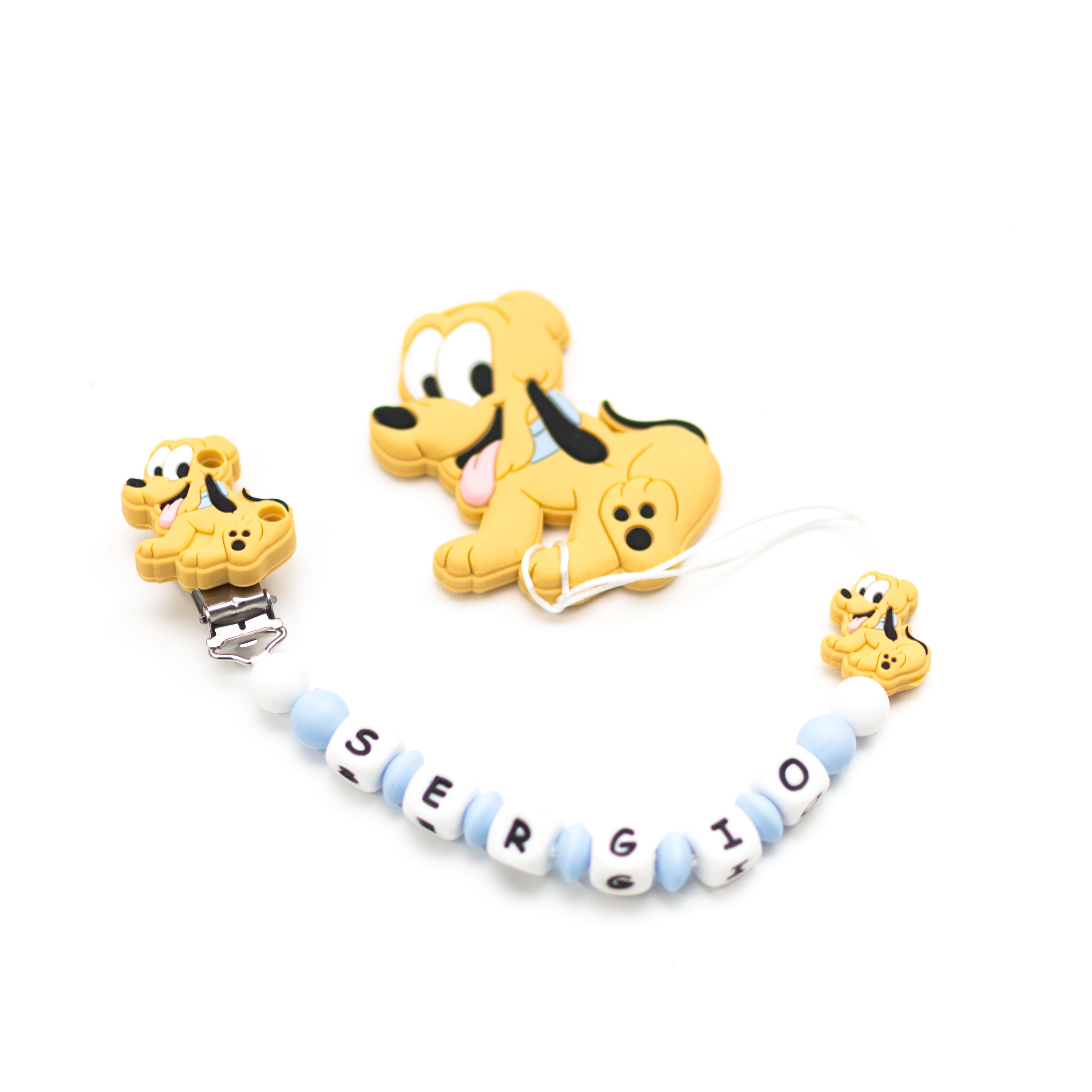 Chupetero Exclusivo 100% Silicona Pluto + Mordedor Silicona