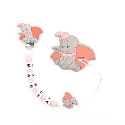 Chupetero Dumbo Rosa